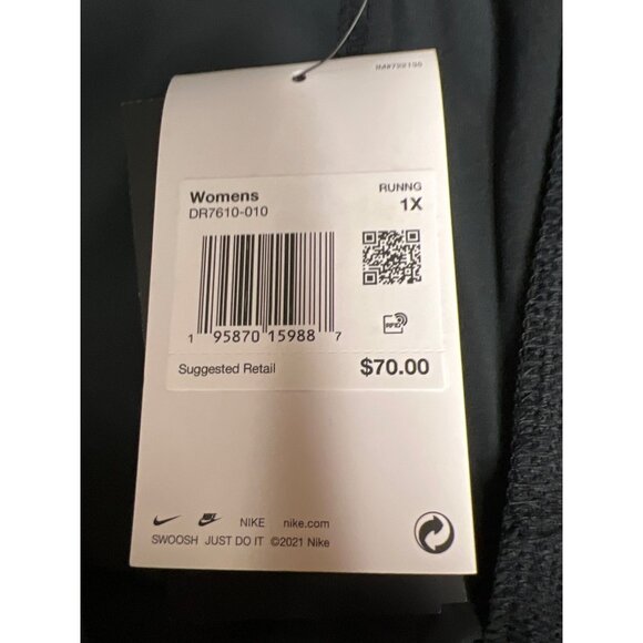 Nike Dri-Fit Women's Pants 7/8 Running Activewear Black Pockets Plus Size 1X NEW - Picture 13 of 13